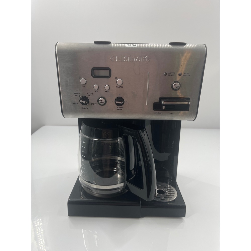 Cuisinart 12 Cup Programmable Coffee Maker Stainless Black Drip Machine 1254